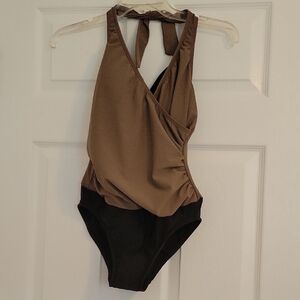 NWOT VENUS Stylish Brown and Black Swimsuit